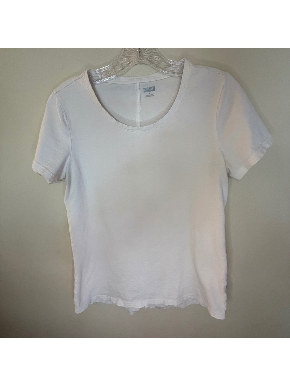 Duluth Trading Co. Women's White Cotton Short Sleeve T-Shirt Size Small
